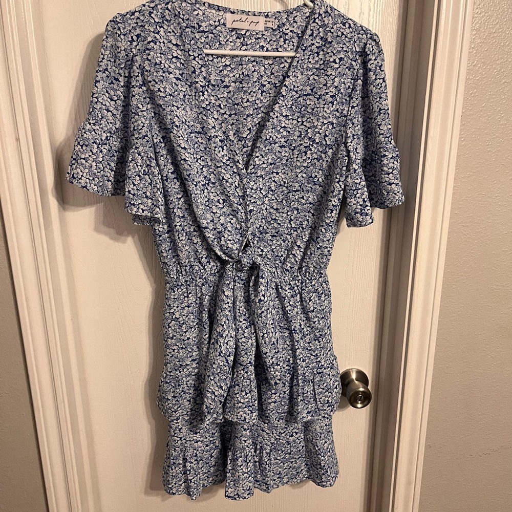 Petal and Pup Ruffle Dress